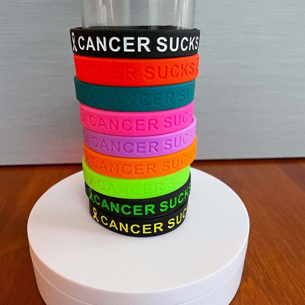 Cancer Sucks Silicone Wristband - Dream Maker Pins